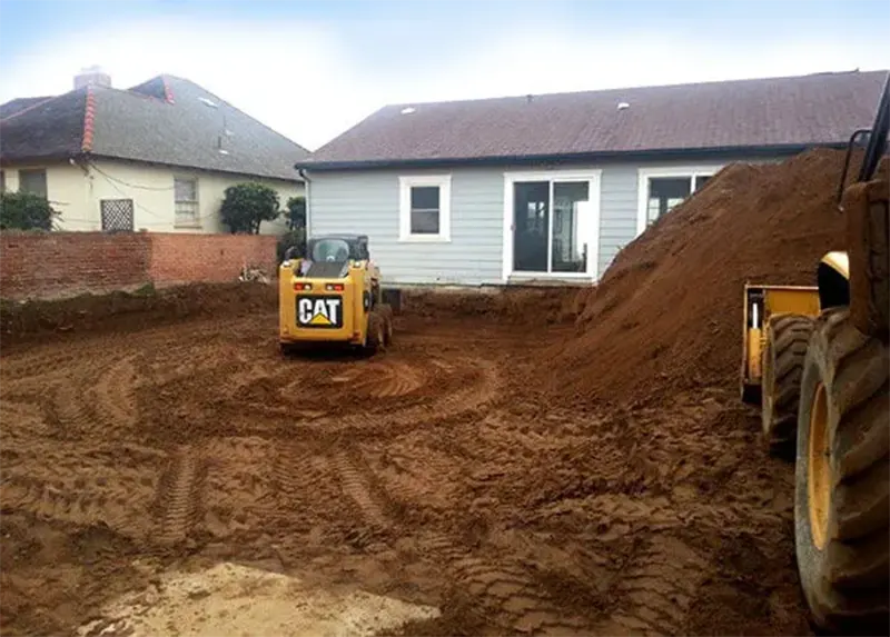 Residential Backyard Grading Oceanside